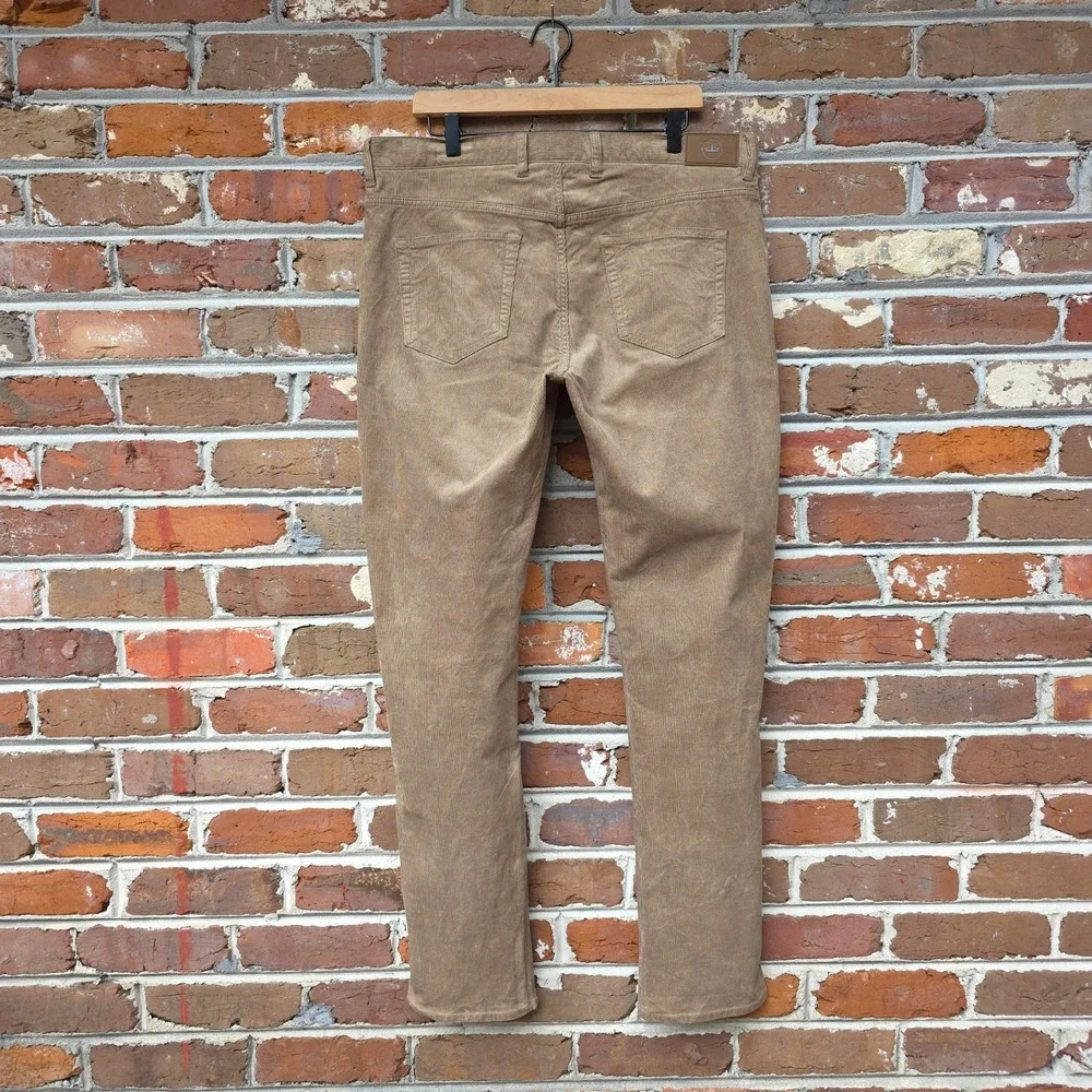 Peter Millar Corduroy‎ Pants Size 36 (Fits 38x34) Tan Superior Soft 5-Pocket